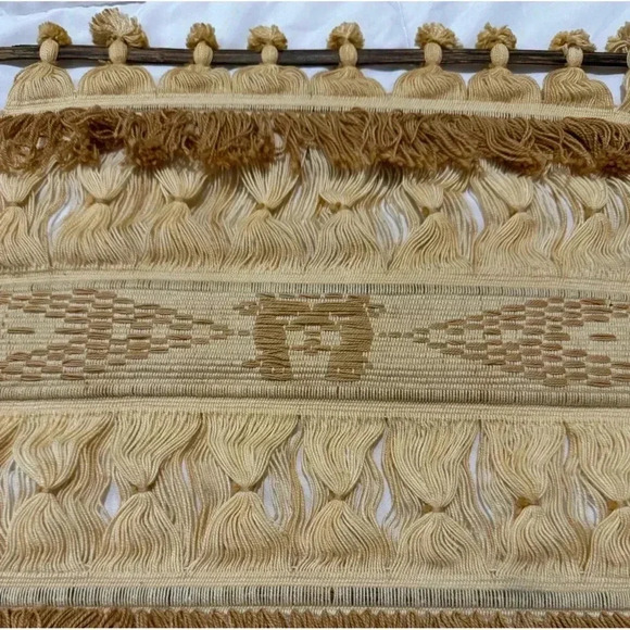 Boho Hand Woven Textile Tapestry Wallhanging Vintage Handmade - Picture 5 of 10